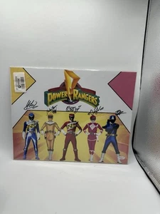 Tinta de playball Power Rangers firmada 8x10 certificado de autenticidad - Imagen 1 de 2