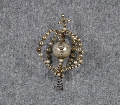 Christbaumschmuck Glas Gablonz Baumspitze antik - Bild 1 von 4