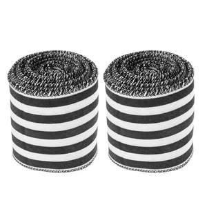  2 Rollen Sackleinenband verdrahtet Bauernhaus Urlaub Bänder Schleifenherstellung - Bild 1 von 12