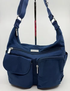 Baggallini Blue Crossbody Nylon Travel Purse Lightweight Adjustable Strap - Picture 1 of 12