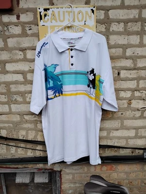 LOTE29 Polo Vintage Papá Pato Blanco NUEVO CON Etiquetas Talla XXL Foto 1 de 4