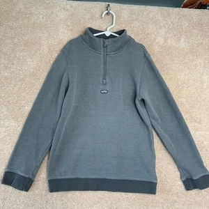 KITH KIDS Quarter Zip Pullover Jungen Gr. 12 grau Waffel Strickpullover Sweatshirt - Bild 1 von 6