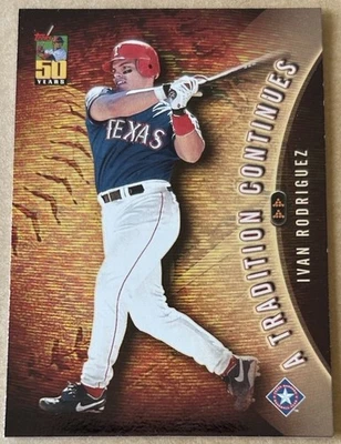IVAN RODRIGUEZ HOF 2001 TOPPS A TRADITION CONTINUES Card #TRC11 NM-MT Condition - Image 1 of 2