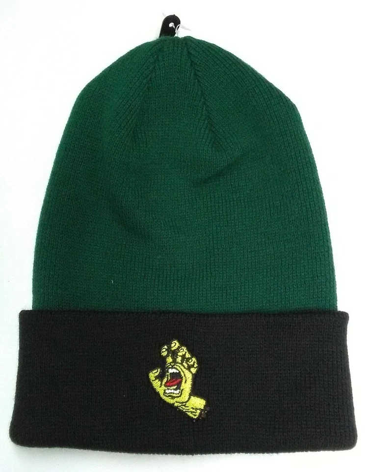 Santa Cruz skateboards Screaming Hand beanie green/black - Image 1 of 1