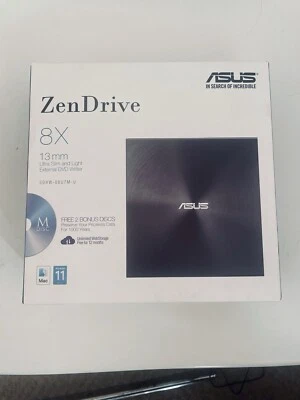ASUS ZenDrive U7M SDRW-08U7M-U External Ultra-Slim DVD Rewriter - Black - Image 1 of 2