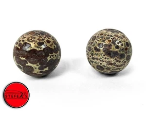 Pair of Two Small Polished Jasper Spheres - 1.5 in - 155g Rk31025a - Picture 1 of 7