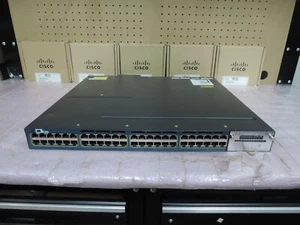 Cisco WS-C3560X-48U-L 3560X 48 Port GIG UPoE Switch. 90 days warranty. Real Time - Picture 1 of 4