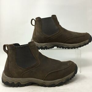 Duluth Trading Co Boots Mens 10 M Chelsea Brown Leather Slip Resistant Ankle Top