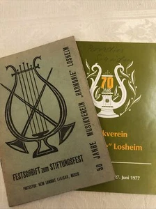 Festschrift Musikverein Harmonie Losheim Saarland Hochwald 50 Und 70 Jahre 1957 - Bild 1 von 14