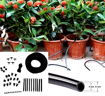 Micro Irrigation Watering System Drip Nozzles Timer Kit Automatic Tap Plant 40M - image 1 of 4