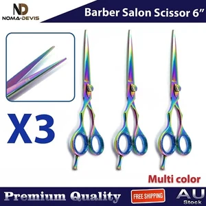 Hairdressing Professional Scissors 6'' Barber Salon Hair Cutting Shears Razor - Picture 1 of 6