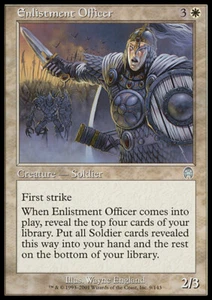 MTG ENLISTMENT OFFICER EXC - UFFICIALE ARRUOLATORE - AP - MAGIC - Imagen 1 de 1