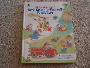 RICHARD SCARRY'S BEST READ-IT-YOURSELF BOOK EVER c1990 12 easy stories Golden - Picture 1 of 7