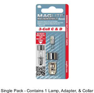 Maglite Flashlight Part 3 Cell C & D Mag-Num Star II Xenon Bulb Lamp 107-000-707