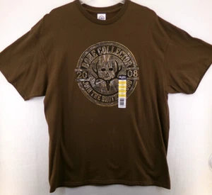 Men’s Bone Collector 2008 Graphic Tee SS Join The Brotherhood XL Brown NWT - Picture 1 of 2