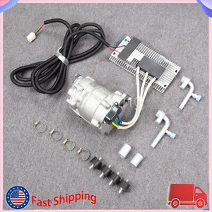 AC Scroll Compressor Universal 12V Electric Car Air Conditioner Compressor Kit - Bild 1 von 8