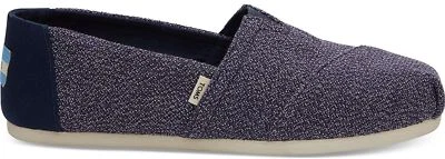 Toms Clásico Azul Marino Terry Tela Mujer Alpargatas Slipons Zapatos Foto 1 de 3