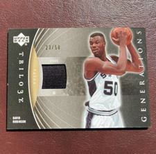 2006-07 Upper Deck Trilogy Patch 23/50 David Robinson Generations - Thick Card