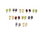 Wholesale 11pr 925 Solid Sterling Silver Iolite Mix Stone Stud Earring Lot F512