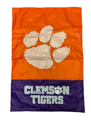 Clemson University Tigers Spirit Flag 28 x 41" poliéster doble cara Foto 1 de 4