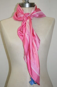 J. McLaughlin x Play for P.I.N.K. Mabel Silk Scarf Pink Weaver Square OS NEW - Picture 1 of 6