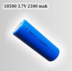 SUNRISING Batteria LI-ION 18500 3,7V 2300mah Piatto Top (Attenzione 18 x 50mm)