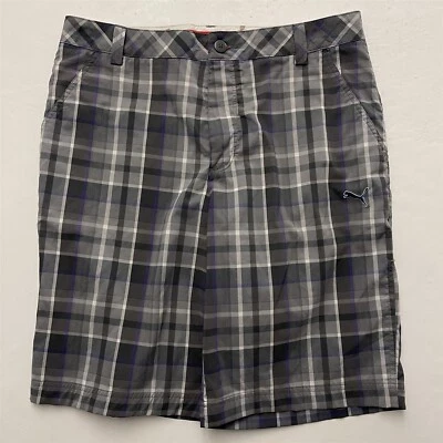 Bermudas PUMA Dry Cell 32 x 10,5" a Cuadros Golf Tech Camisa Agarre Cintura 558048 Foto 1 de 4