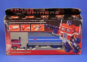 TRANSFORMERS G1 OPTIMUS PRIME 1984 COMPLETO CON CAJA HASBRO VINTAGE - Imagen 1 de 20