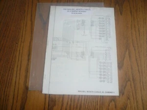 Chevrolet Malibu Monte Carlo 1980 diagramas de cableado - vintage - Imagen 1 de 2
