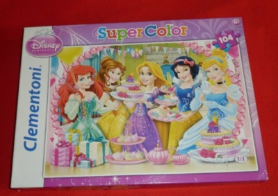 Puzzle Clementoni Supercolor 350 - Disney Princess - 104 Pz - cod. 27914 - Immagine 1 di 3