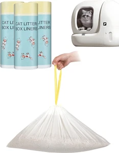 60-CT Heavy Duty Cat Litter Liner Bags for Self-Cleaning Litter Box PURA X/MAX - Picture 1 of 8