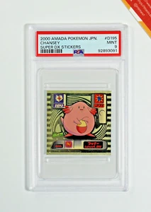 Pokemon PSA 9 Chansey #D195 Amada Super Dx Sticker 2000 Japanese - Picture 1 of 3