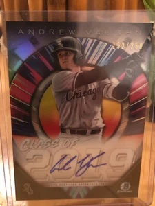 2019 Bowman Draft Class of 2019 Auto #C19A-AV Andrew Vaughn /250 - Picture 1 of 4