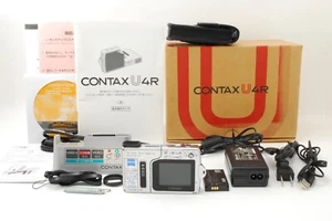 [CASI COMO NUEVO] Cámara digital Contax U4R azul Carl Zeiss Tessar T* Lente JAPÓN #6658 - Imagen 1 de 7