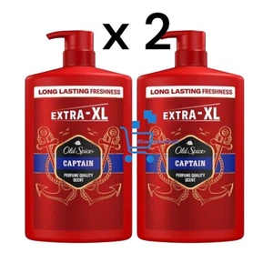 Old Spice Captain Shower Gel Men 1000ml 3-in-1 Mens Shampoo Body-Hair-Face Wash - Picture 1 of 4