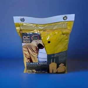 CLC 3 PIEZAS TRAJE DE LLUVIA .35MM PVC AMARILLO ESTILO BABB PANTALONES CON CHAQUETA/CAPUCHA R101 L - Imagen 1 de 1