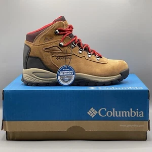 Columbia Hiking Boots Women's 10 Brown Leather Waterproof Newton Ridge Plus NIB - Picture 1 of 14
