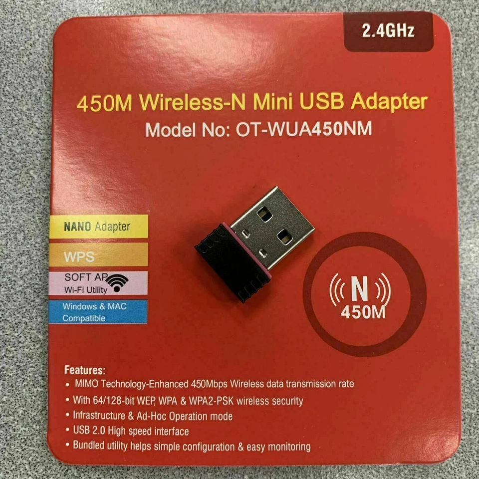 LOT N 300Mbps Mini Wireless USB Wifi Adapter LAN Network 802.11n/g/b Nano - Image 1 of 4