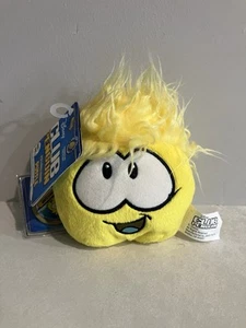 Disney Club Penguin Yellow Smiling Puffle Plush Series 3 w/Tag & Coin Code - Picture 1 of 4