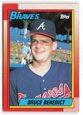 1990 Topps #583 Bruce Benedict Atlanta Braves - Image 1 of 2