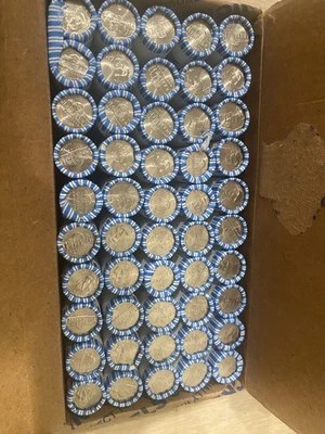 2025-P Jefferson Nickel Box of 50 Uncirculated Bank-Wrapped Rolls - Image 1 of 2