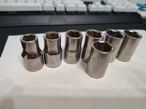 MADE in USA - Craftsman sockets 1/2" Dr - Shallow - SAE/METRIC - Pick n Mix! - Bild 1 von 4