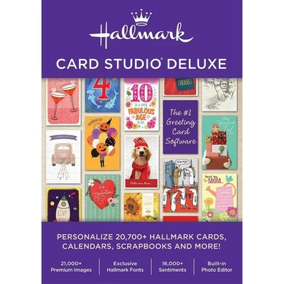 Hallmark Card Studio Deluxe, 2026, 2-DVDs SEALED SLEEVE, NO BOX Win 11, 10 & 8 - Image 1 of 4