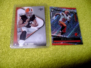 2019 Panini Unparalleled Football MYLES GARRETT & 2007 UD JOE THOMAS ROOKIE CARD - Picture 1 of 3