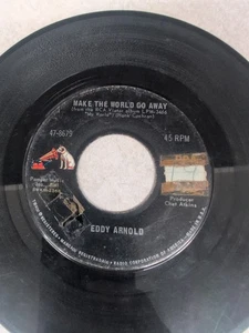 Eddy Arnold - Make The World Go Away / The Easy Way 45rpm *Buy 2 Get 1 Free* - Picture 1 of 2