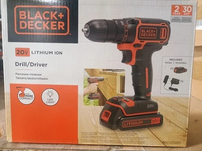 Kit de broca e driver de impacto Black & Decker BDCD220IA 20 volts íon de lítio - Imagem 1 de 3