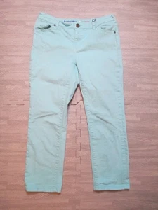 White Stuff Jeans Damen Größe UK 12 Klar Wasser Baumwolle Elasthan Cropped Stretch - Bild 1 von 12