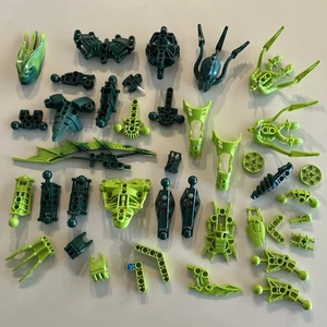 Lego Bionicle Surtido Verde Oscuro y Línea Surtido Piezas Lote B - Imagen 1 de 4
