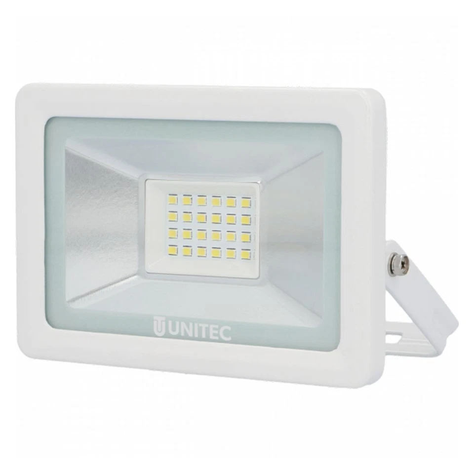 Unitec LED Fluter Strahler Außenleuchte Weiß IP65 14W Tageslicht 6500K kaltweiß - Bild 1 von 4