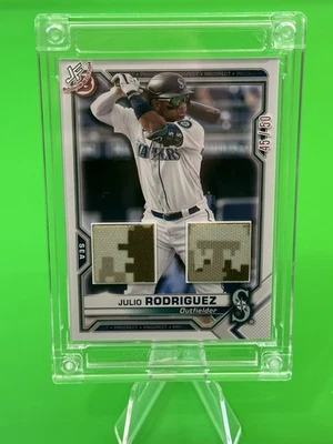 2024-25 Jersey Fusion Rookie Edition #JR19 Julio Rodriguez Dual Jersey 45/50!!! - Image 1 of 4